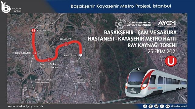 Başakşehir-Çam ve Sakura Şehir Hastanesi-Kayaşehir Metro Hattı